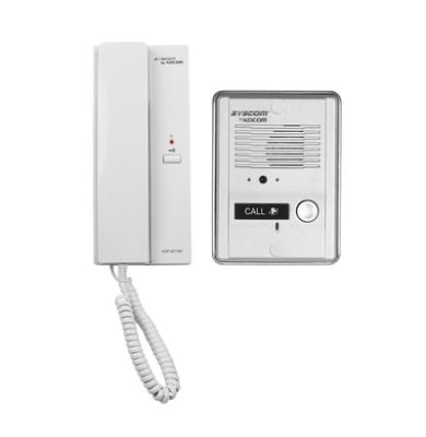 Kit de audio portero con un auricular (expandible hasta 3 auriculares)