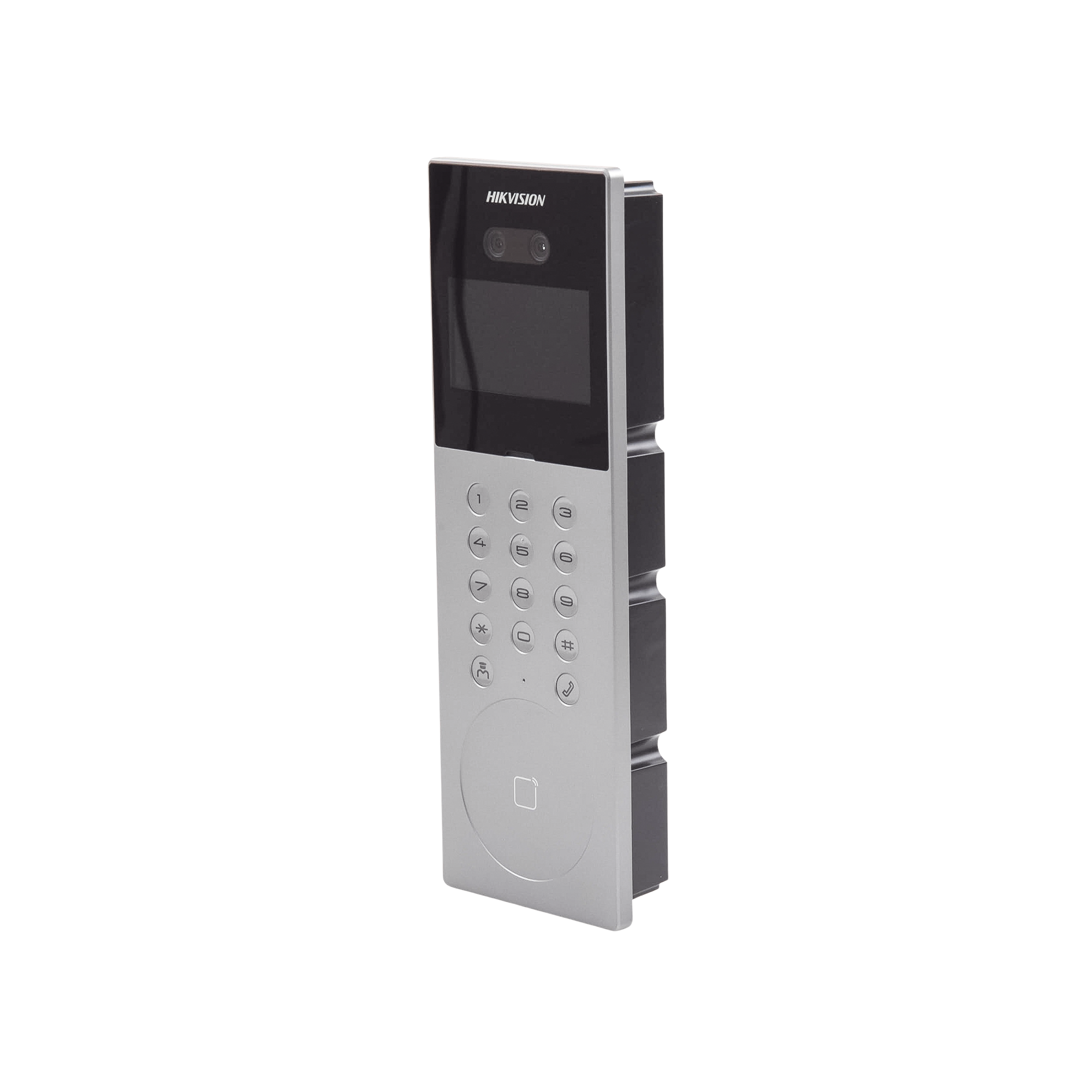 Videoportero IP Multiapartamento con Reconocimiento Facial / Llamada a App HikConnect (requiere monitor) / Protección IP65 / Apertura por Rostro, Tarjeta o App