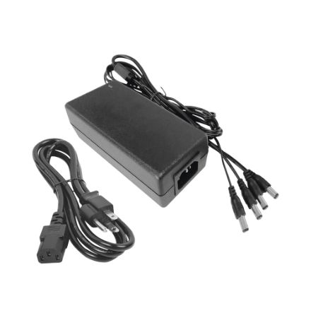 Fuente de Alimentación de 6 Salidas tipo Jack Macho de 12 Vcc / 6 Amper